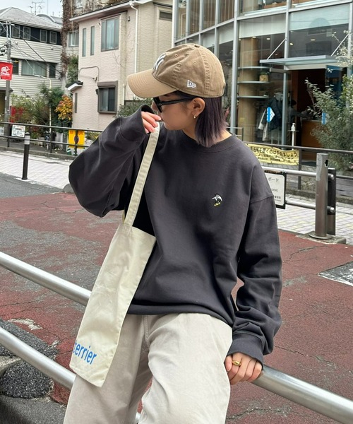 CIAOPANIC TYPY（チャオパニックティピー）の「《おじさんシリーズ》ワンポイント刺繍裏毛スウェット（スウェット・メンズ・チャコールグレー/ライトグレー/グリーン・SMALL/MEDIUM/LARGE）」の6枚目の写真