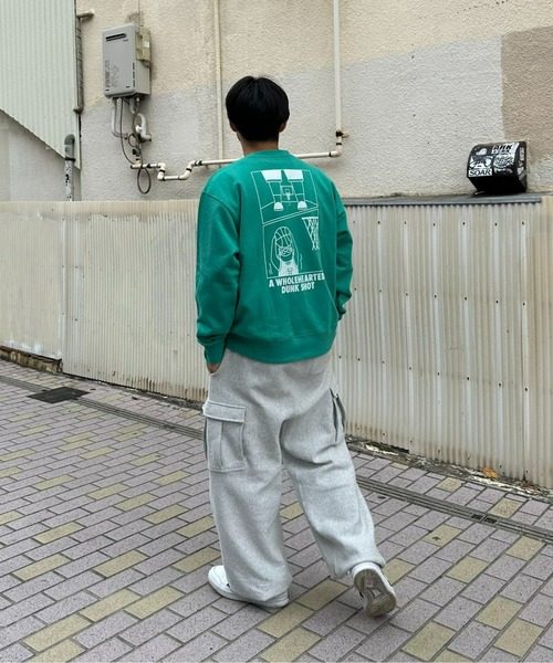 CIAOPANIC TYPY（チャオパニックティピー）の「《おじさんシリーズ》ワンポイント刺繍裏毛スウェット（スウェット・メンズ・チャコールグレー/ライトグレー/グリーン・SMALL/MEDIUM/LARGE）」の12枚目の写真