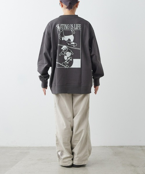 CIAOPANIC TYPY（チャオパニックティピー）の「《おじさんシリーズ》ワンポイント刺繍裏毛スウェット（スウェット・メンズ・チャコールグレー/ライトグレー/グリーン・SMALL/MEDIUM/LARGE）」の15枚目の写真