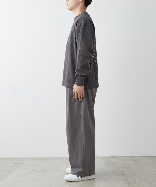 CIAOPANIC TYPY（チャオパニックティピー）の「《おじさんシリーズ》ワンポイント刺繍裏毛スウェット（スウェット・メンズ・チャコールグレー/ライトグレー/グリーン・SMALL/MEDIUM/LARGE）」の17枚目の写真