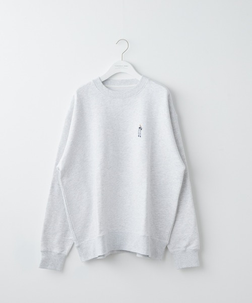 CIAOPANIC TYPY（チャオパニックティピー）の「《おじさんシリーズ》ワンポイント刺繍裏毛スウェット（スウェット・メンズ・チャコールグレー/ライトグレー/グリーン・SMALL/MEDIUM/LARGE）」の19枚目の写真