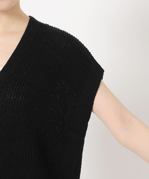 B.C STOCK（ベーセーストック）の「《追加》リネンコットンベスト（ベスト・レディース・ブラック/ベージュ/ホワイト・FREE）」の18枚目の写真