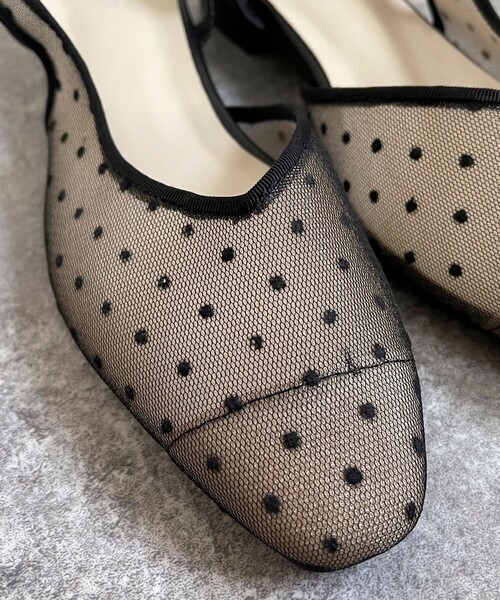 PANIER(パニエ)の「【PANIER/パニエ】シアードットバックストラップミュール(パンプス・レディース・ブラック系その他・37/38)」の4枚目の写真