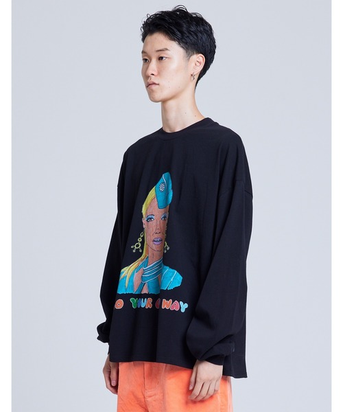 sunny branch(サニーブランチ)の「sandw1tch shop x little sunny bite my muse long tee(Tシャツ/カットソー・レディース・サックスブルー/ブラック/ホワイト・MEDIUM/SMALL)」の14枚目の写真