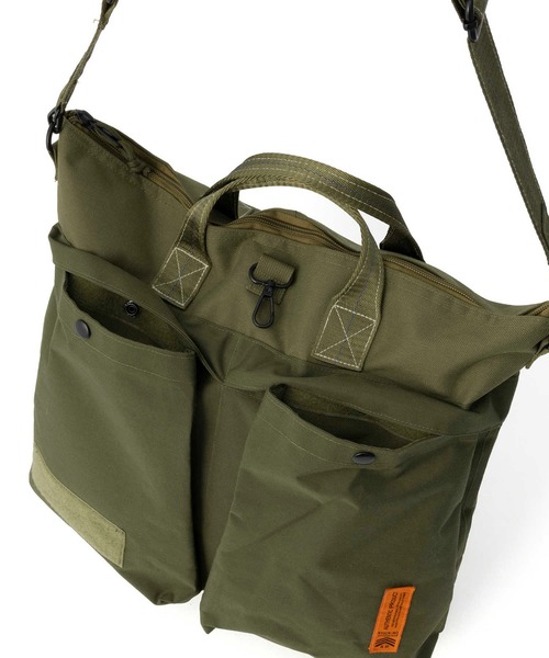Right-on(ライトオン)の「【AUTHENTIC PRODUCT】HELMET BAG(トートバッグ・メンズ・ブラック/カーキブラウン・ONE SIZE)」の15枚目の写真