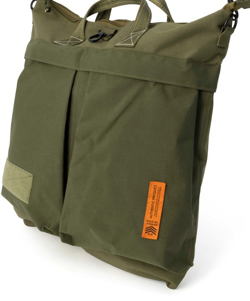 Right-on(ライトオン)の「【AUTHENTIC PRODUCT】HELMET BAG(トートバッグ・メンズ・ブラック/カーキブラウン・ONE SIZE)」の14枚目の写真