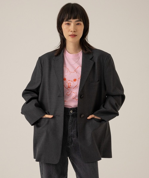 eL（エル）の「【eL】Pur Tee SS/100636（Tシャツ/カットソー・レディース・ホワイト/ネイビー/ピンク・FREE）」の11枚目の写真