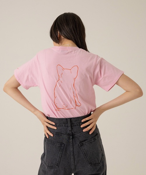 eL（エル）の「【eL】Pur Tee SS/100636（Tシャツ/カットソー・レディース・ホワイト/ネイビー/ピンク・FREE）」の13枚目の写真