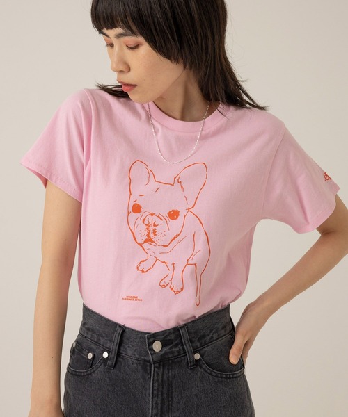 eL（エル）の「【eL】Pur Tee SS/100636（Tシャツ/カットソー・レディース・ホワイト/ネイビー/ピンク・FREE）」の15枚目の写真
