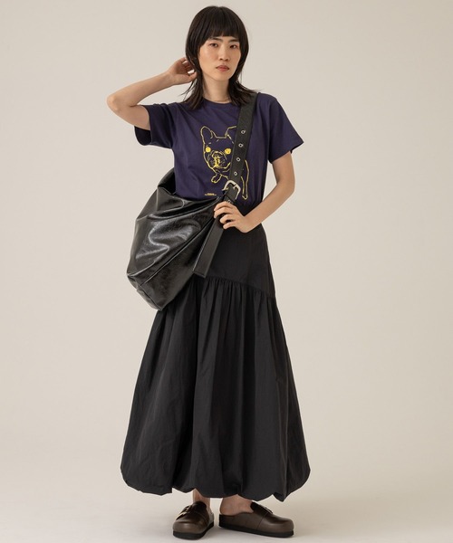 eL（エル）の「【eL】Pur Tee SS/100636（Tシャツ/カットソー・レディース・ホワイト/ネイビー/ピンク・FREE）」の16枚目の写真