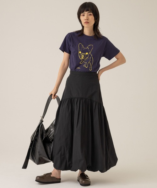 eL（エル）の「【eL】Pur Tee SS/100636（Tシャツ/カットソー・レディース・ホワイト/ネイビー/ピンク・FREE）」の17枚目の写真