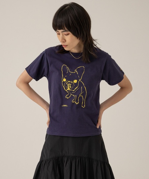 eL（エル）の「【eL】Pur Tee SS/100636（Tシャツ/カットソー・レディース・ホワイト/ネイビー/ピンク・FREE）」の18枚目の写真