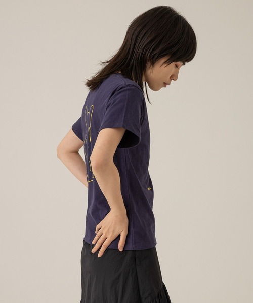 eL（エル）の「【eL】Pur Tee SS/100636（Tシャツ/カットソー・レディース・ホワイト/ネイビー/ピンク・FREE）」の19枚目の写真