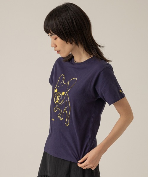eL（エル）の「【eL】Pur Tee SS/100636（Tシャツ/カットソー・レディース・ホワイト/ネイビー/ピンク・FREE）」の20枚目の写真