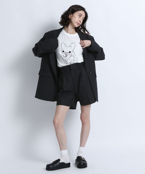 eL（エル）の「【eL】Pur Tee SS/100636（Tシャツ/カットソー・レディース・ホワイト/ネイビー/ピンク・FREE）」の22枚目の写真