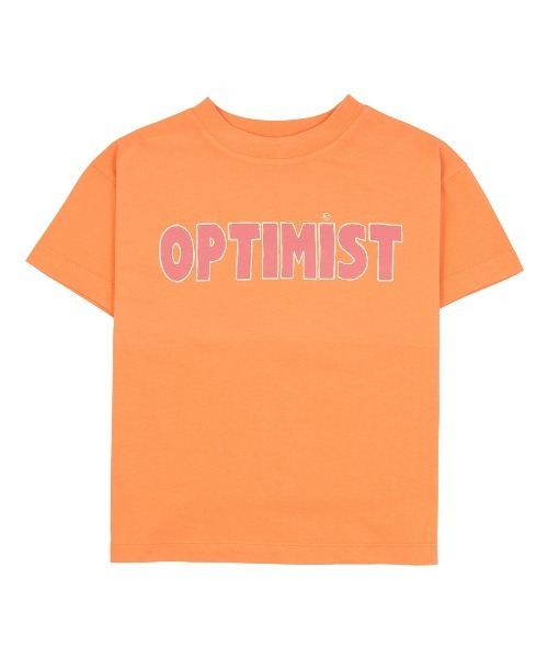 Wynken(ウィンケン)の「Wynken / 「OPTIMIST」Tシャツ(Tシャツ/カットソー・キッズ・ライトピンク/オレンジ・2Y/4Y/6Y/8Y/10Y)」の1枚目の写真