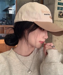 pur chouchou/バイカラーロゴキャップ P4159