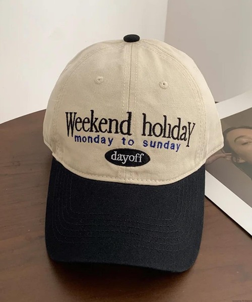 TONE SELECT GOODS（トーンセレクトグッズ）の「pur chouchou/バイカラーロゴキャップ P4159（キャップ・レディース・ベージュ/ネイビー/グレー/ブラック/ブラウン/グリーン・FREE）」の2枚目の写真