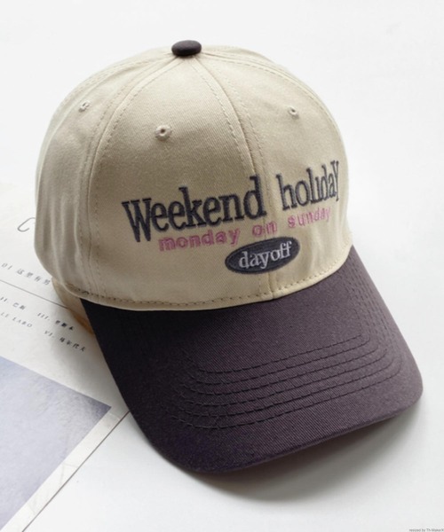 TONE SELECT GOODS（トーンセレクトグッズ）の「pur chouchou/バイカラーロゴキャップ P4159（キャップ・レディース・ベージュ/ネイビー/グレー/ブラック/ブラウン/グリーン・FREE）」の8枚目の写真