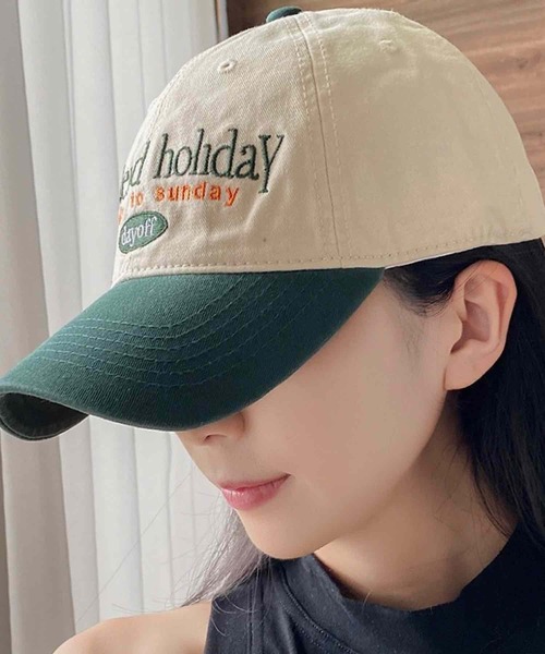 TONE SELECT GOODS（トーンセレクトグッズ）の「pur chouchou/バイカラーロゴキャップ P4159（キャップ・レディース・ベージュ/ネイビー/グレー/ブラック/ブラウン/グリーン・FREE）」の11枚目の写真