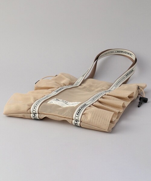 FREAK'S STORE（フリークスストア）の「BROWN THEATRE PRODUCTS × FREAK'S STORE/ブラウン 別注 メッシュフリル シューズバッグ（トートバッグ・レディース・ブルー/ナチュラル/ブラック・ONE SIZE）」の17枚目の写真