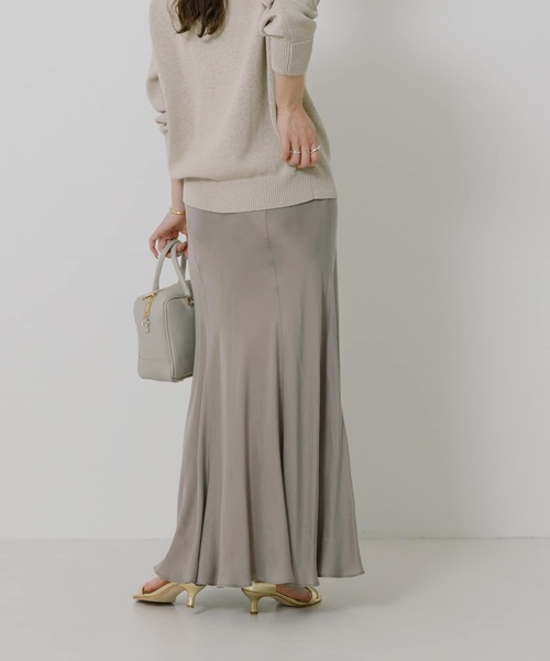URBAN RESEARCH(アーバンリサーチ)の「『MADE IN JAPAN』 キュプラバイアスフレアスカート(スカート・レディース・ブラック/ベージュ系その他・FREE)」の19枚目の写真