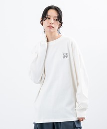 JUNRED | ピーチ加工バックプリントロングスリーブ(Tシャツ/カットソー)