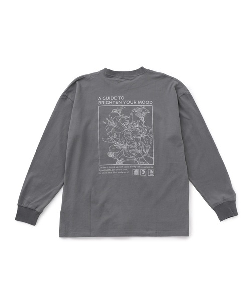 JUNRED（ジュンレッド）の「j.n.r.d / ピーチ加工バックプリントロングスリーブ（Tシャツ/カットソー・メンズ・ホワイト/チャコールグレー/ブルー・L/LL/M）」の5枚目の写真