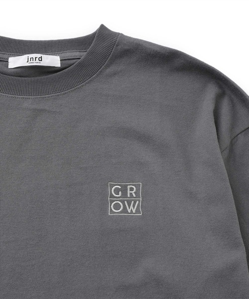 JUNRED（ジュンレッド）の「j.n.r.d / ピーチ加工バックプリントロングスリーブ（Tシャツ/カットソー・メンズ・ホワイト/チャコールグレー/ブルー・L/LL/M）」の7枚目の写真