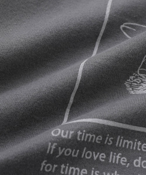 JUNRED（ジュンレッド）の「j.n.r.d / ピーチ加工バックプリントロングスリーブ（Tシャツ/カットソー・メンズ・ホワイト/チャコールグレー/ブルー・L/LL/M）」の15枚目の写真