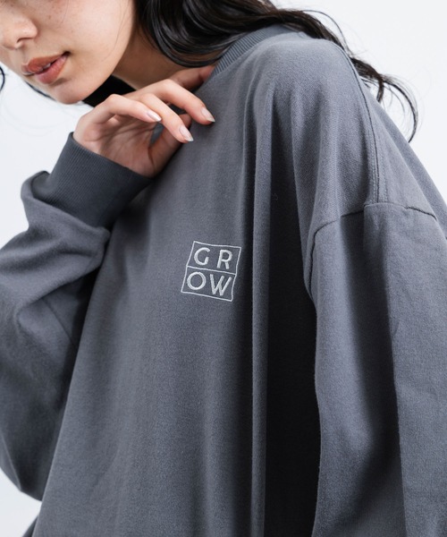 JUNRED（ジュンレッド）の「j.n.r.d / ピーチ加工バックプリントロングスリーブ（Tシャツ/カットソー・メンズ・ホワイト/チャコールグレー/ブルー・L/LL/M）」の16枚目の写真