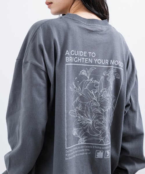 JUNRED（ジュンレッド）の「j.n.r.d / ピーチ加工バックプリントロングスリーブ（Tシャツ/カットソー・メンズ・ホワイト/チャコールグレー/ブルー・L/LL/M）」の17枚目の写真