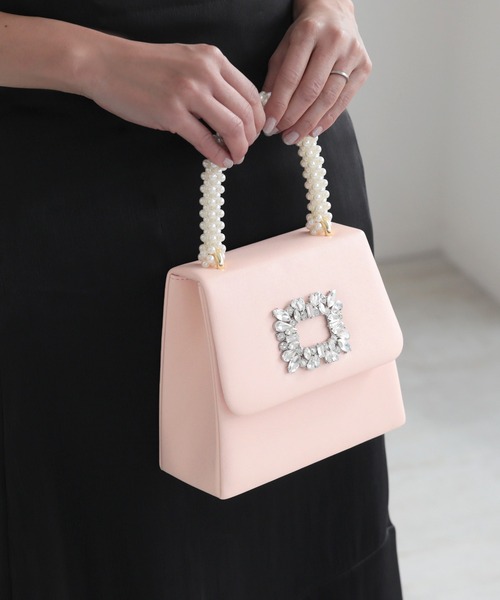 Julia Boutique（ジュリアブティック）の「2wayビジュー付きバッグ/24103（ハンドバッグ・レディース・ブラック/シルバー/ホワイト/ピンク・ONE）」の17枚目の写真