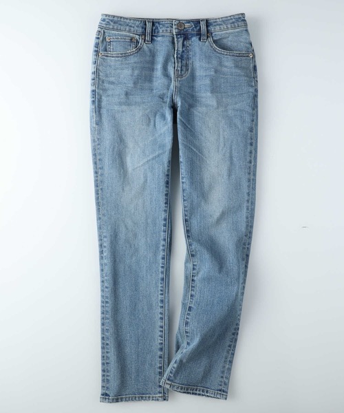 BACK NUMBER（バックナンバー）の「BACK NUMBER(バックナンバー)テーパードストレートデニム（デニムパンツ・レディース・ダークインディゴブルー/ライトインディゴブルー・S/M/XS/L）」の10枚目の写真