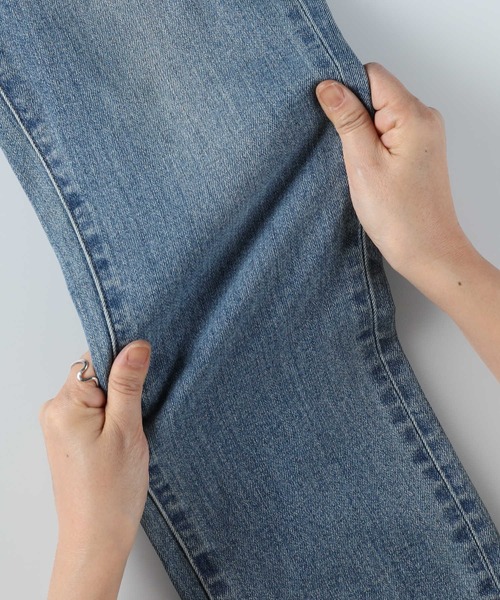 BACK NUMBER（バックナンバー）の「BACK NUMBER(バックナンバー)テーパードストレートデニム（デニムパンツ・レディース・ダークインディゴブルー/ライトインディゴブルー・S/M/XS/L）」の13枚目の写真