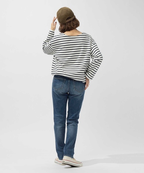 BACK NUMBER（バックナンバー）の「BACK NUMBER(バックナンバー)テーパードストレートデニム（デニムパンツ・レディース・ダークインディゴブルー/ライトインディゴブルー・S/M/XS/L）」の18枚目の写真