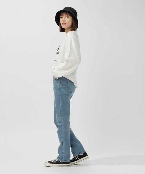 BACK NUMBER（バックナンバー）の「BACK NUMBER(バックナンバー)テーパードストレートデニム（デニムパンツ・レディース・ダークインディゴブルー/ライトインディゴブルー・S/M/XS/L）」の7枚目の写真