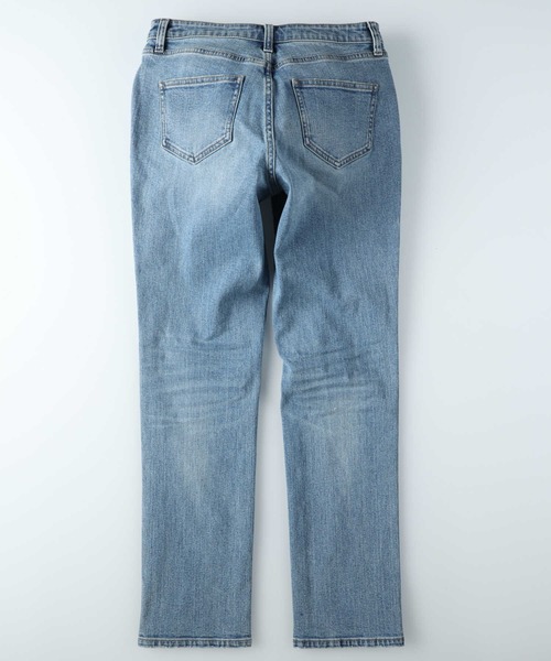 BACK NUMBER（バックナンバー）の「BACK NUMBER(バックナンバー)テーパードストレートデニム（デニムパンツ・レディース・ダークインディゴブルー/ライトインディゴブルー・S/M/XS/L）」の11枚目の写真