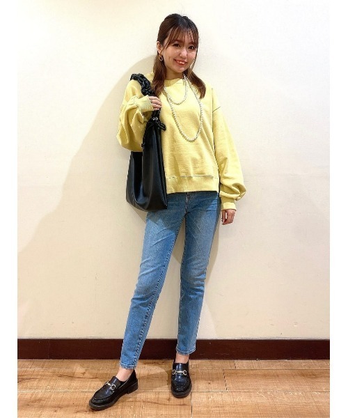 BACK NUMBER（バックナンバー）の「BACK NUMBER(バックナンバー)テーパードストレートデニム（デニムパンツ・レディース・ダークインディゴブルー/ライトインディゴブルー・S/M/XS/L）」の19枚目の写真