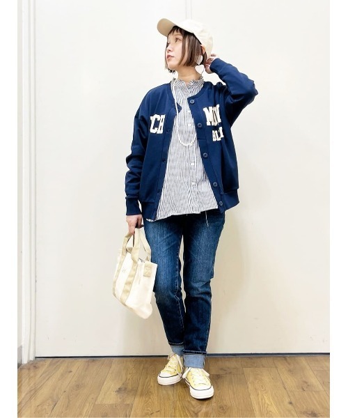 BACK NUMBER（バックナンバー）の「BACK NUMBER(バックナンバー)テーパードストレートデニム（デニムパンツ・レディース・ダークインディゴブルー/ライトインディゴブルー・S/M/XS/L）」の22枚目の写真