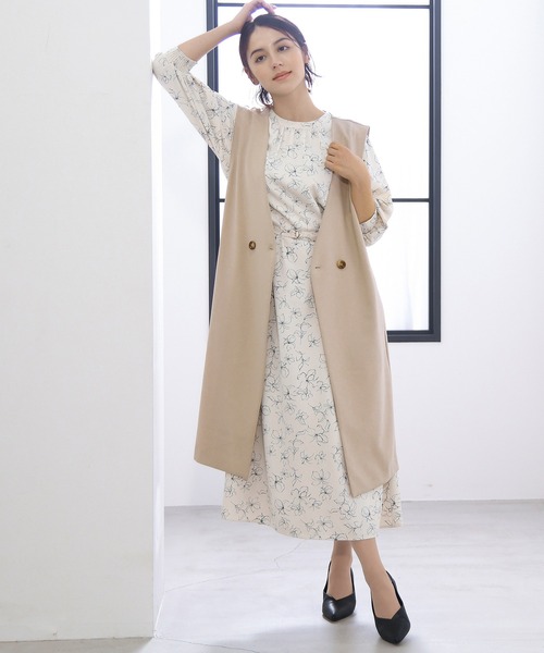M✩軽難有✩本物✩ビーバー✩ロングジレ✩ファーベスト✩ロングジレ✩柔らかファー ジレ ロングジレ ファージレ」に該当するファッション通販