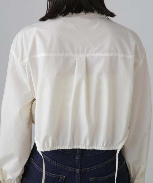 FREE'S MART（フリーズマート）の「◆裾ドロストカッティングショート丈シャツ（シャツ/ブラウス・レディース・ブラック/ブルー/ホワイト・FREE）」の18枚目の写真