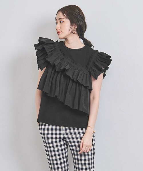 全商品オープニング価格！ UNITED ARROWS（ユナイテッドアローズ）の「コンビ T プリーツ トップス