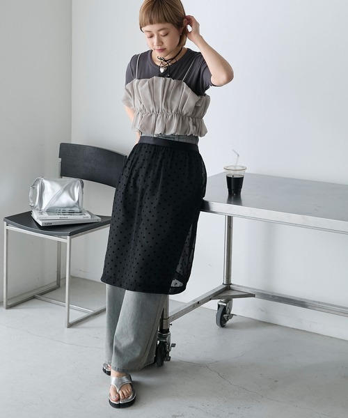 foxey☆。・フリル半袖　人気完売‼︎ foxey☆。・フリル半袖 人気完売‼︎