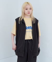 WHIMSIC | 【UNISEX/SETUP対応】ヘビーウェイトカットソージップベスト(ベスト)