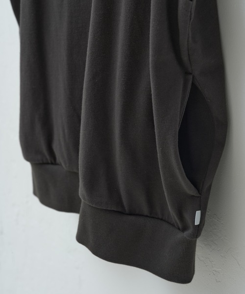 WHIMSIC(ウィムジック)の「【UNISEX/SETUP対応】ヘビーウェイトカットソージップベスト(ベスト・メンズ・チャコールグレー/ブラック・FREE)」の13枚目の写真