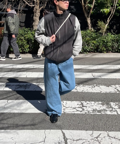 WHIMSIC(ウィムジック)の「【UNISEX/SETUP対応】ヘビーウェイトカットソージップベスト(ベスト・メンズ・チャコールグレー/ブラック・FREE)」の20枚目の写真