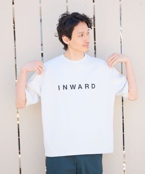 GLOBAL WORK（グローバルワーク）の「ライトクッションCOOLロゴ/半袖/986734（Tシャツ/カットソー・メンズ・ダークグレー/ネイビー/その他1/ライトグリーン/ホワイト系その他3/オフホワイト/その他2/ライトベージュ/ホワイト系その他5・LARGE/SMALL/X-LARGE/MEDIUM）」の16枚目の写真