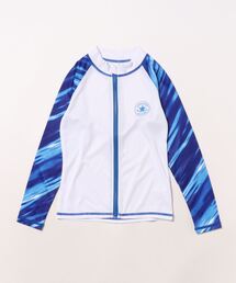 CONVERSE（コンバース）の「【CONVERSE/コンバース】キッズ袖プリントラッシュガード　ハイネック＋長袖（ラッシュガード）」