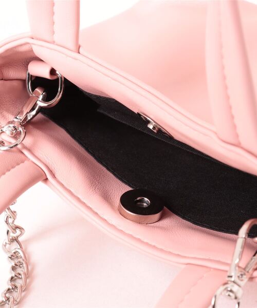 Mignonjour（ミニョンジュール）の「Mignonjour/ミニチェーンショルダーバッグ M2338（ショルダーバッグ・レディース・ブラック/ピンク・FREE）」の7枚目の写真